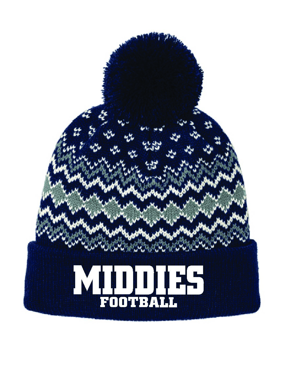 Knit Cap with Pom Pom