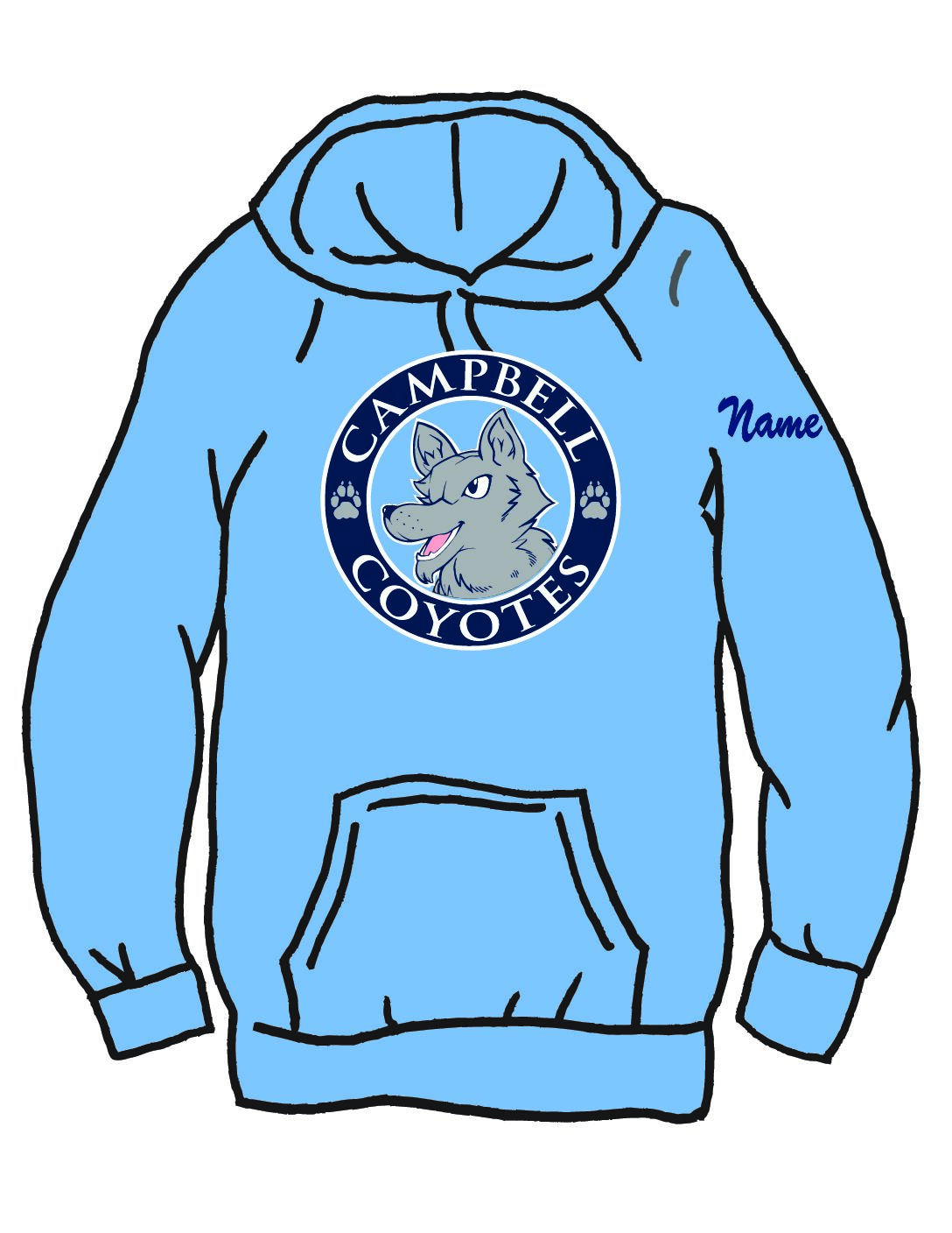 Columbia Blue 50/50 Hoodie
