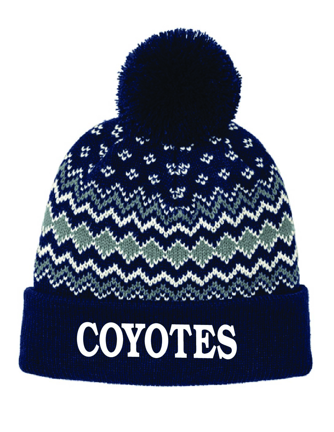 Knit Beanie with Pom Pom