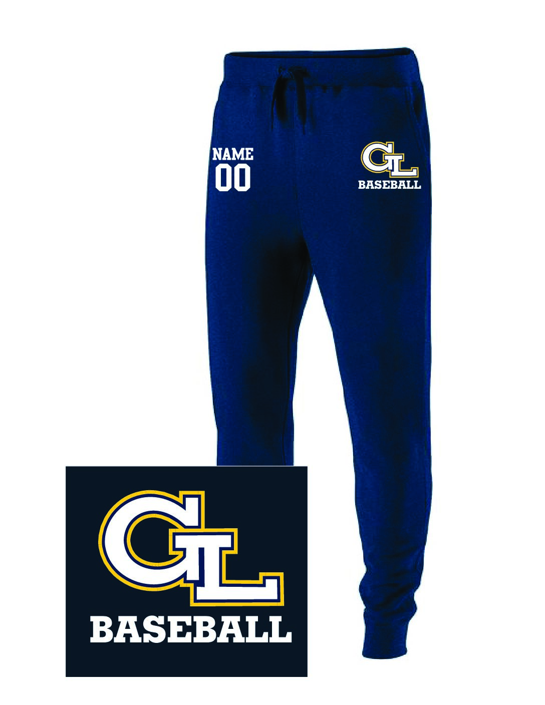 Navy Joggers with Pockets