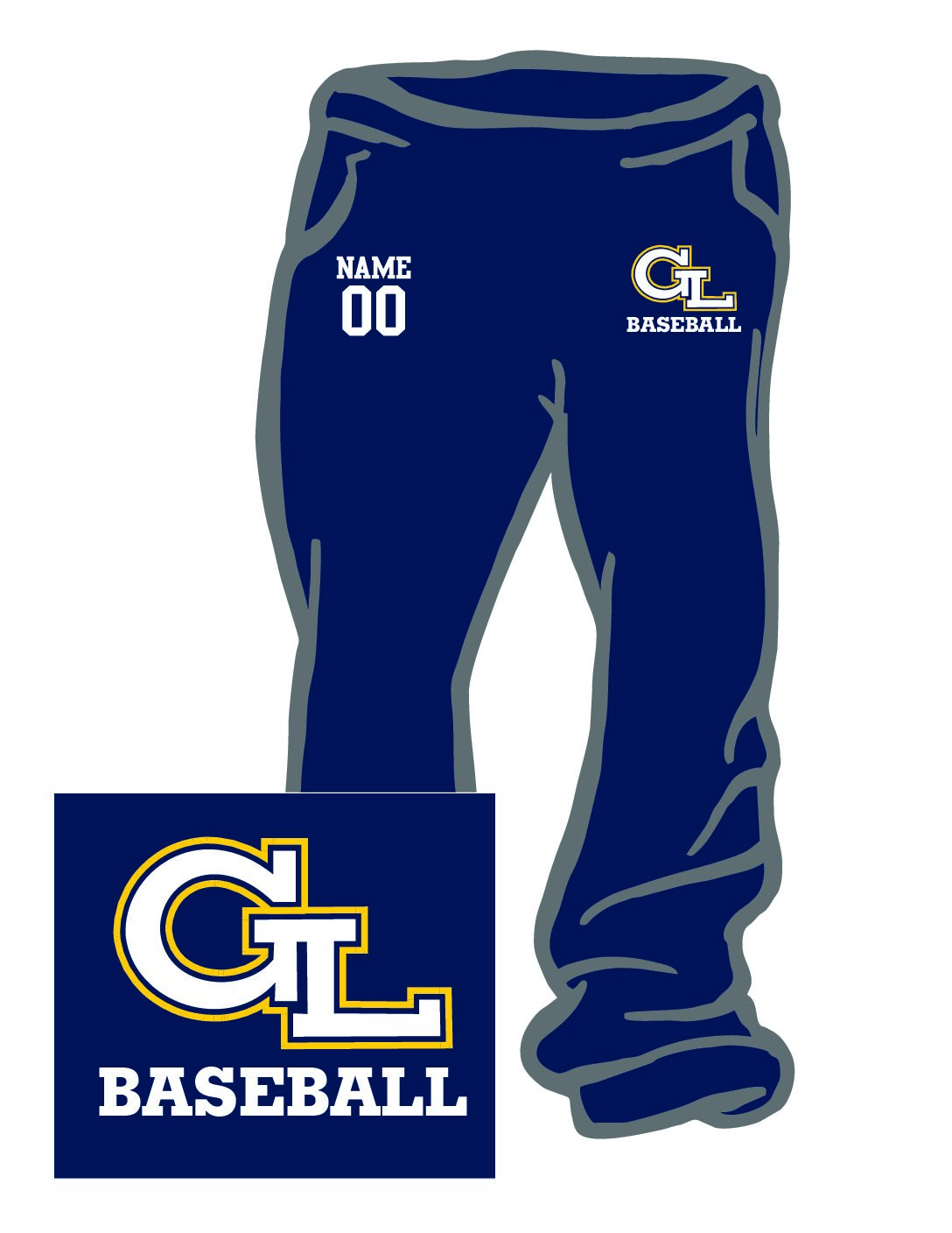 Navy Soft Style Sweat Pant with Pocket