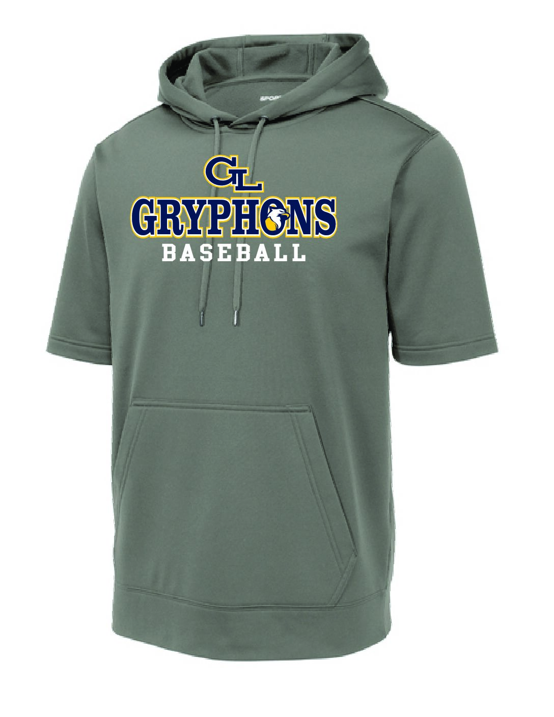 DK. Smoke Grey Short Sleeved Hoodie