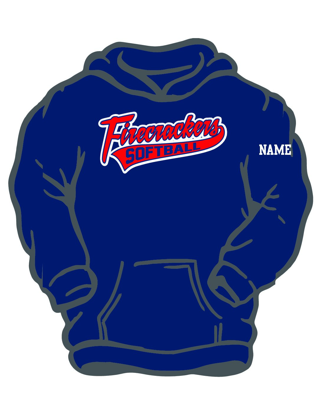 Navy Hooded Sweatshirt