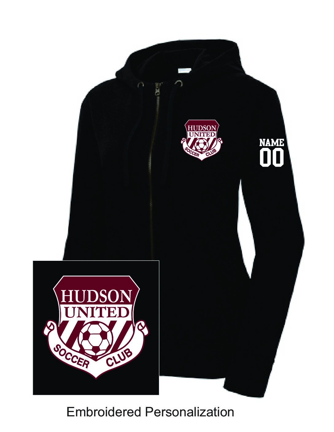 Black Tri Blend Full Zip