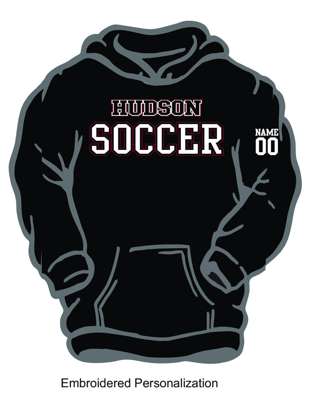 Black Hooded Sweatshirt