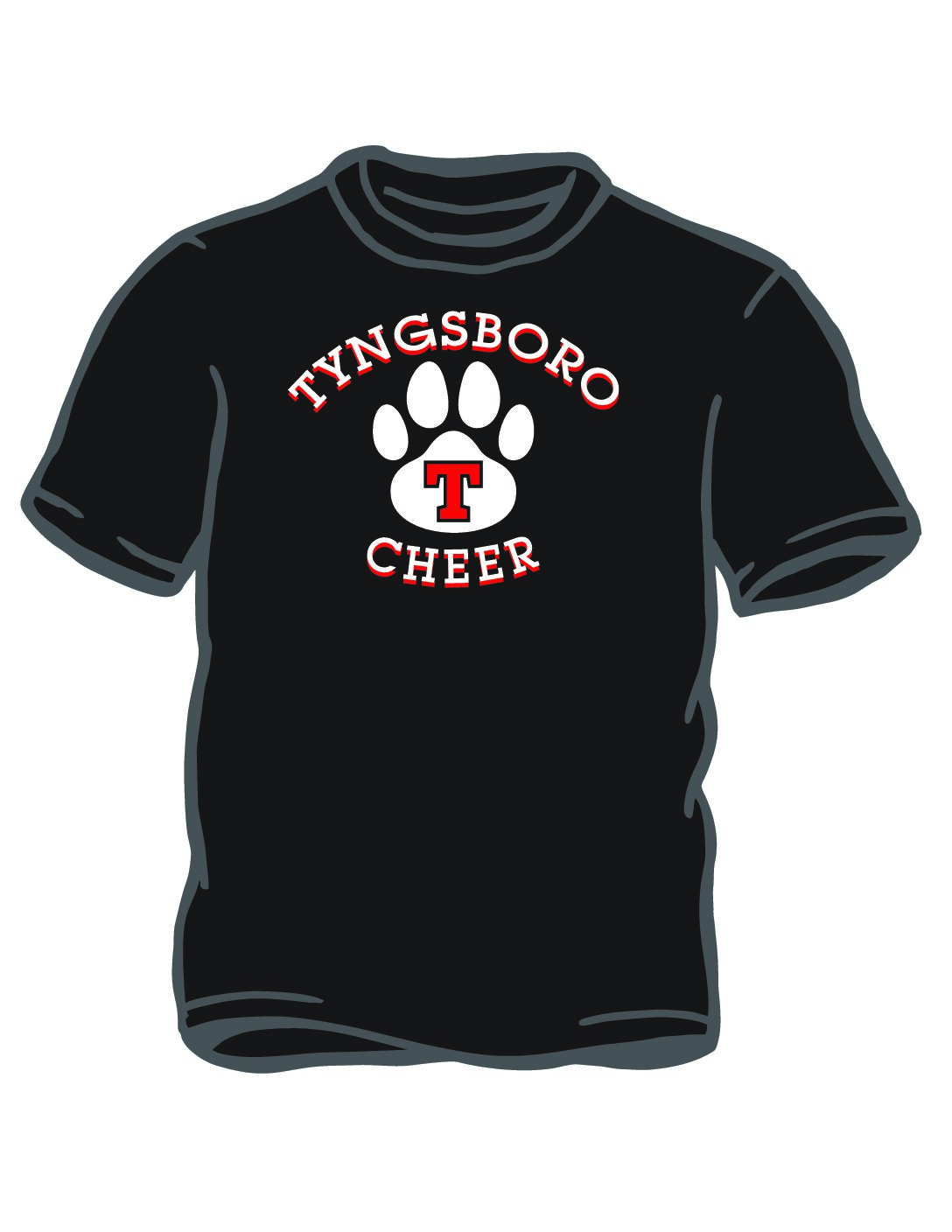 Cheer Black T-shirt