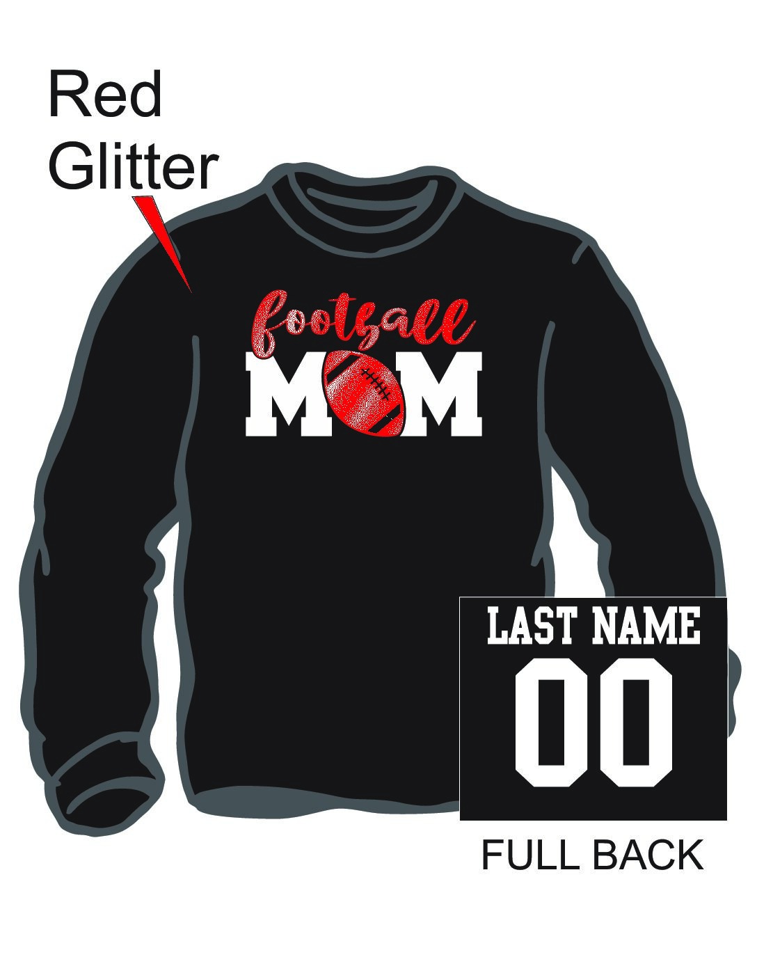 Football Mom Long Sleeve T