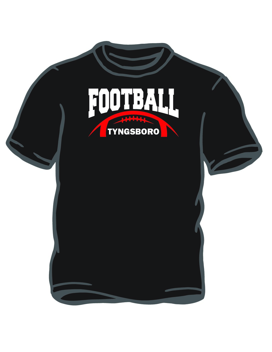 Football Black T-shirt