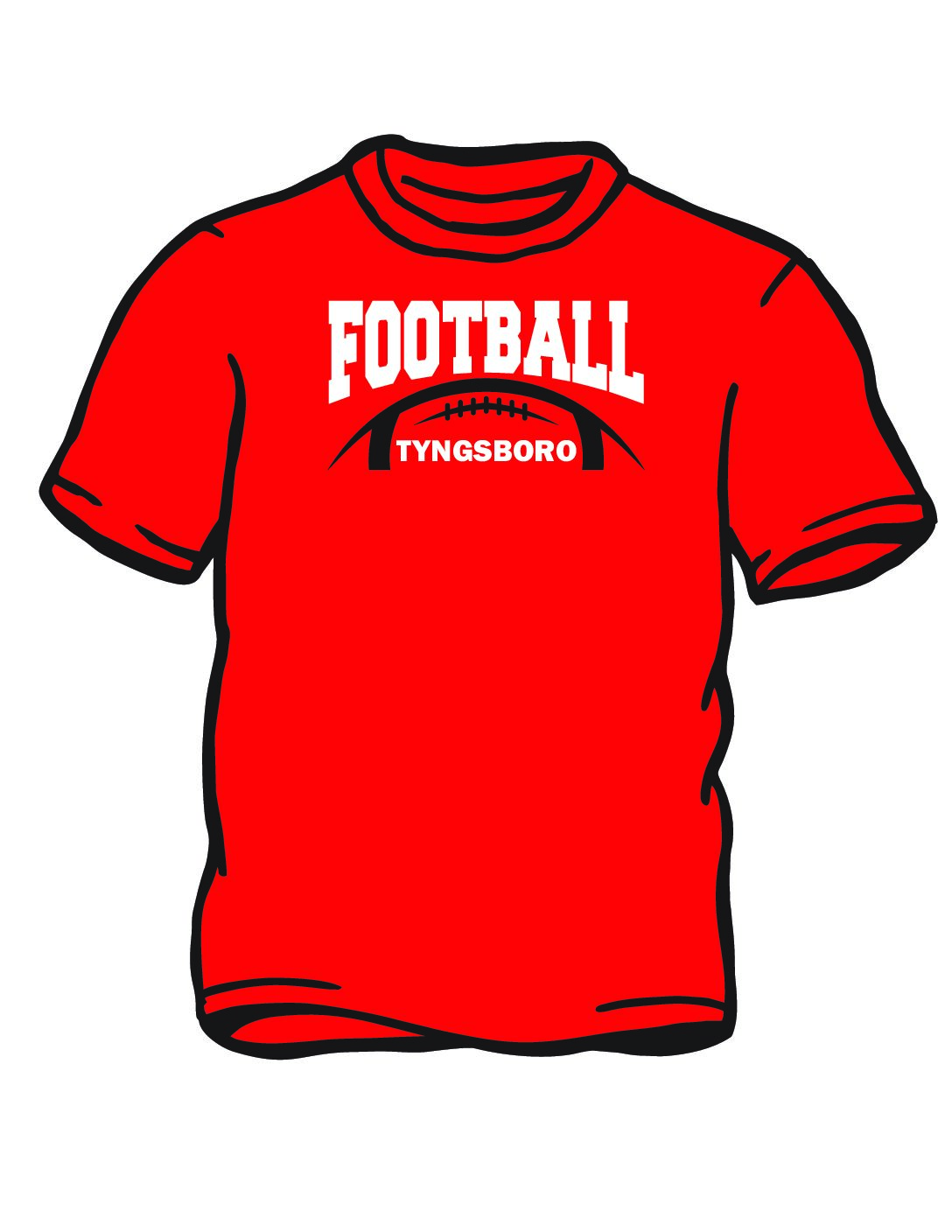 Football Red T-shirt