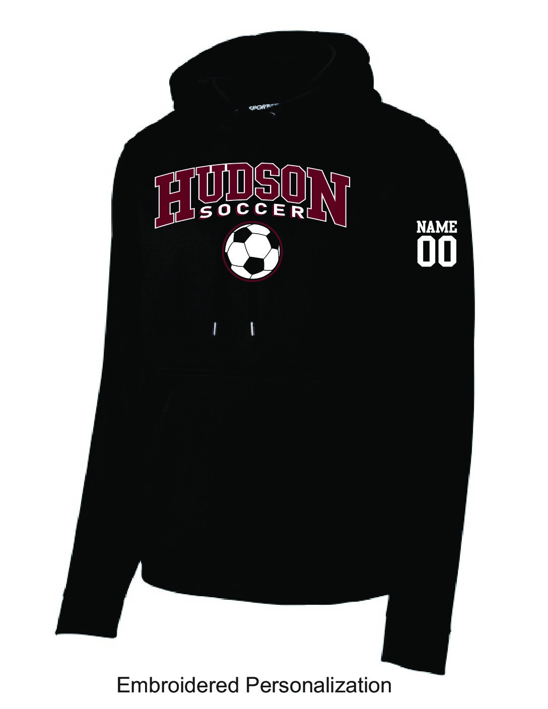 Black Polyester Hoodie