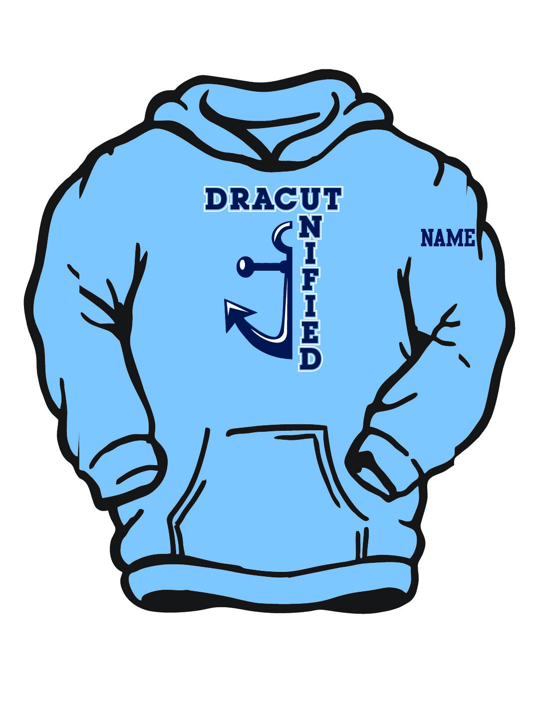 Columbia Blue Hoodie