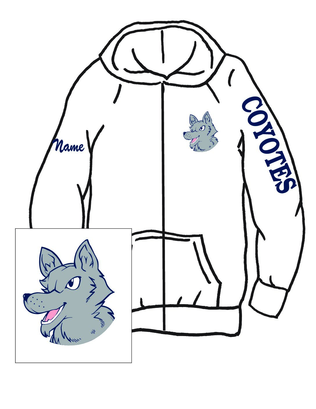 White Zippered Hoodie