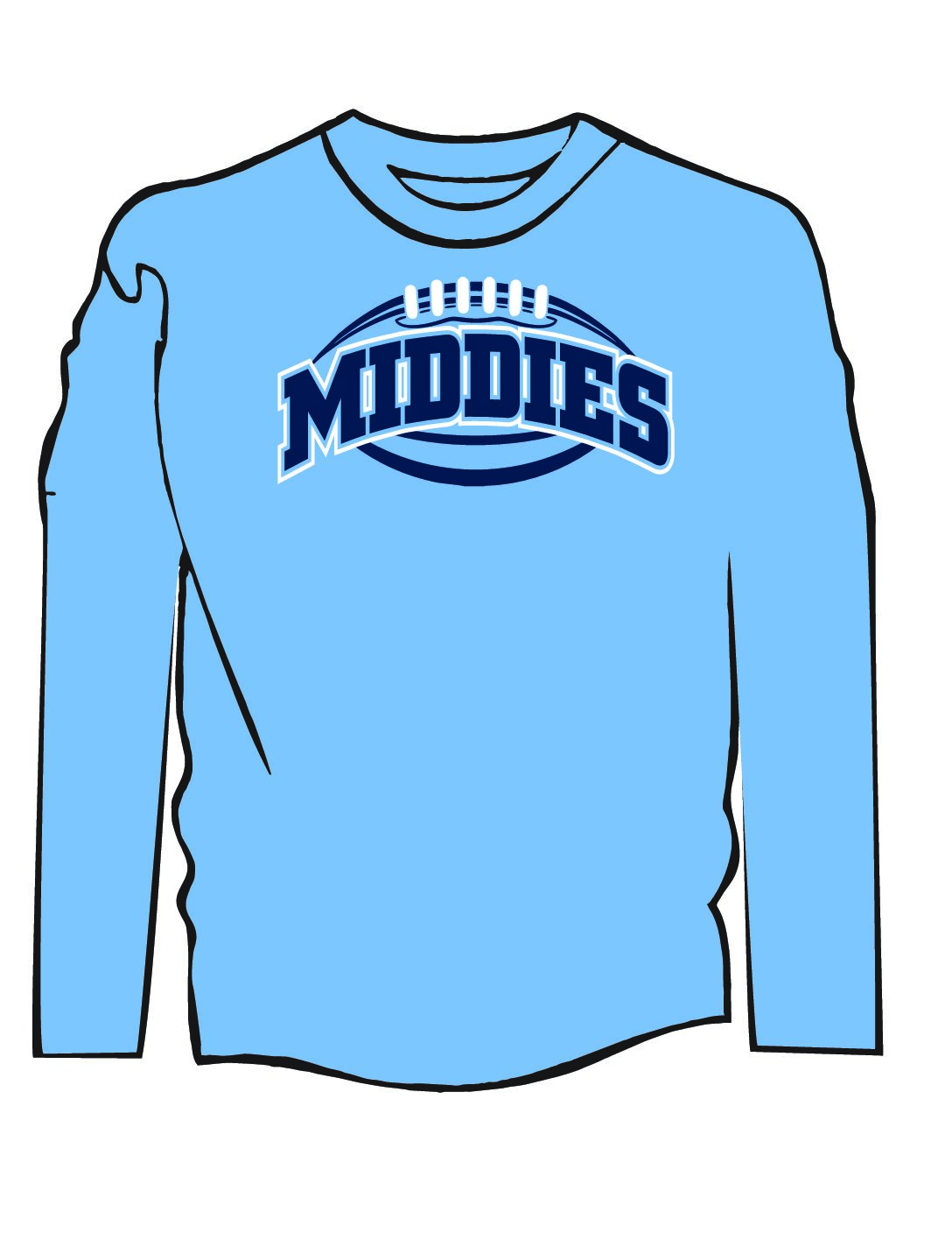 Columbia Blue Moisture Wicking Long Sleeve T-Shirt