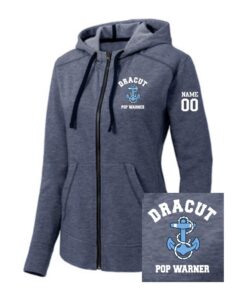 Ladies Full Zip Hooded Sweatshirt