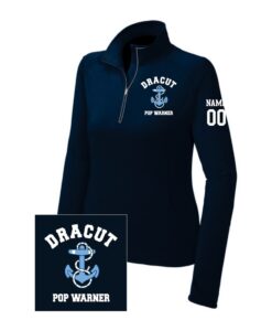 Ladies 1/4 Zip Pullover - Navy