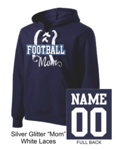 Football Mom Hoodie with Laces