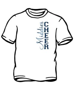 White Glitter Cheer T-shirt