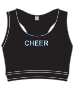 Cheer Sports Bra with Glitter